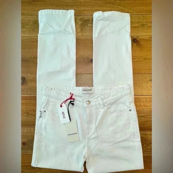 Zadig & Voltaire | Defile White Denim Jeans 27 | Skinny | Tall - Picture 1 of 6
